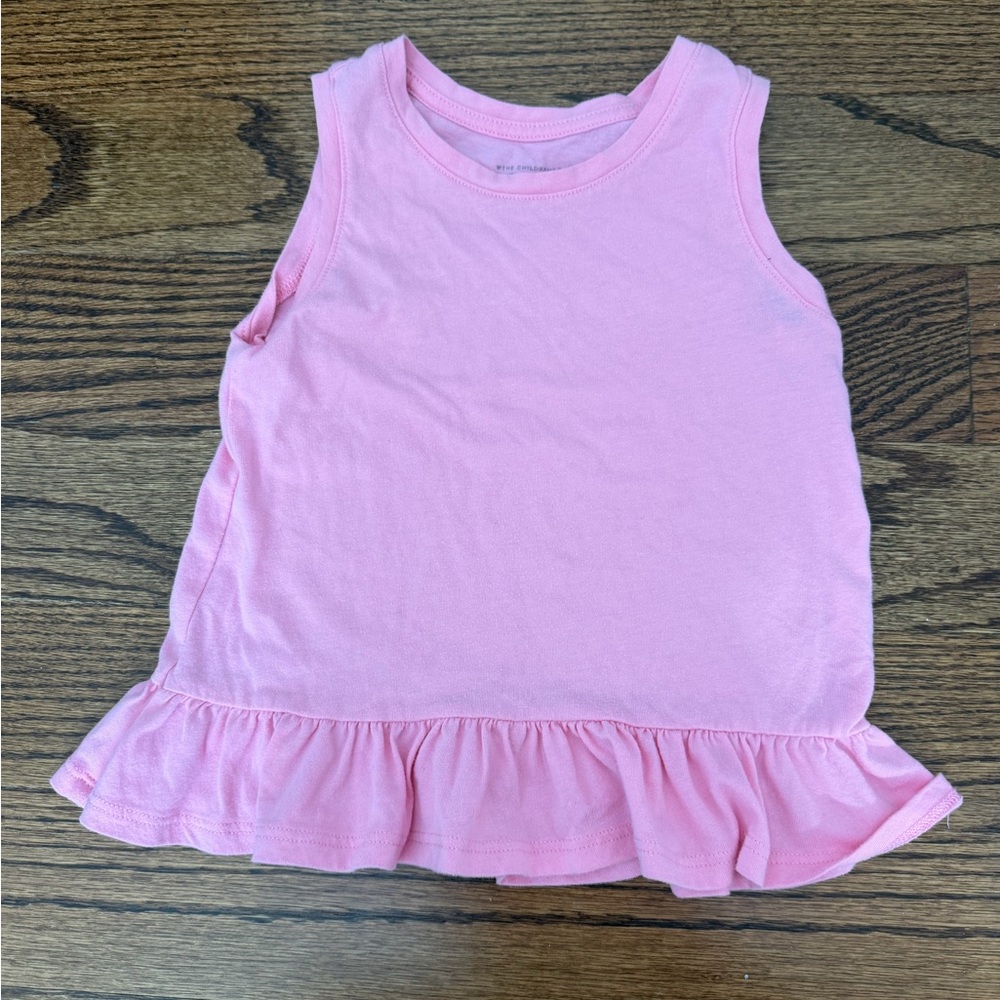 The Children's Place Light Pink Ruffle Hem Tank Top